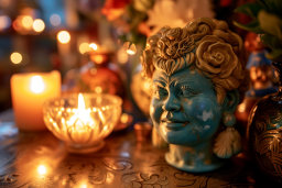 Candlelit Ambiance with Ornate Decor