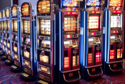 a group of slot machines