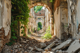 Ruins of an Arched Corridor