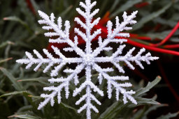 Sparkling Artificial Snowflake Decoration