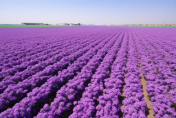 Vibrant Purple Flower Fields