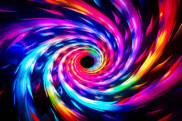 Colorful Swirling Vortex