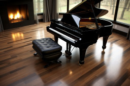 Elegant Grand Piano in Modern Interior