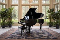 Elegant Grand Piano in a Bright Room
