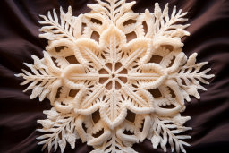 Intricate Crocheted Snowflake Design