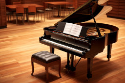 Grand Piano in Concert Hall