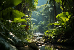 Un flux dans une jungle