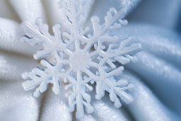 Close-up of a Sparkling Snowflake