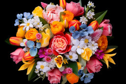Vibrant Bouquet of Various Flowers
