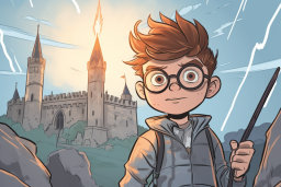 Young Wizard in Fantasy Setting