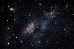 étoiles et galaxies dans l'espace