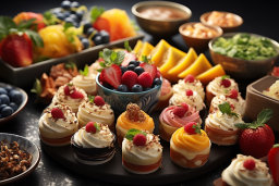 Assorted Dessert and Fruit Spread