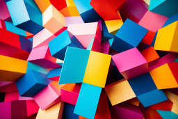 un tas de blocs colorés