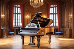 Elegant Grand Piano in Opulent Room