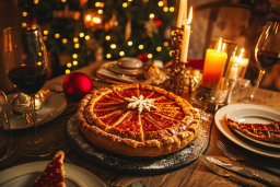 Festive Holiday Dinner with Christmas Pie