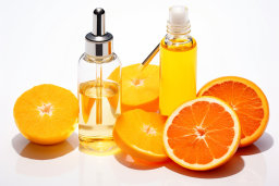 Orange Essential Oils and Fresh Oranges