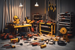a room with many tools