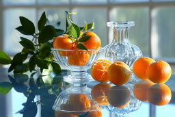 Still Life with Oranges and Glassware