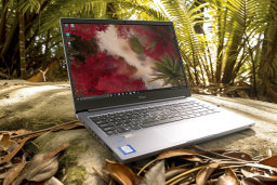 Laptop in a Natural Outdoor Setting