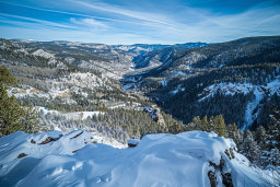 Winter Mountain Valley Vista