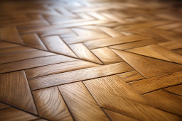 Un primer plano de un piso de madera