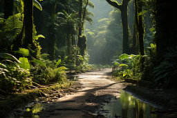 Sunlit Tropical Pathway