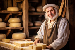 Cheese Maker at Work