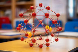 Molecular Model on a Classroom Desk