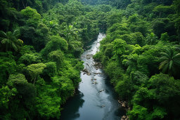 Tropical Rainforest Aerial View
