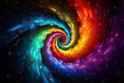 Colorful Cosmic Swirl