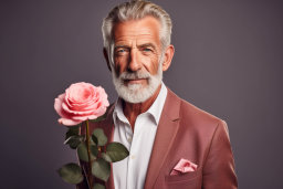 Gentleman with Rose