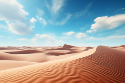 Una dune di sabbia nel deserto
