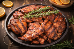 Grilled Chicken Steaks with Rosemary
