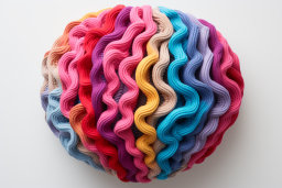Colorful Knitted Spheres
