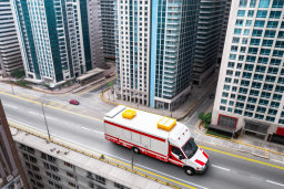 Emergency Vehicle in Urban Setting