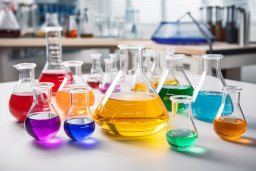 Colorful Laboratory Glassware
