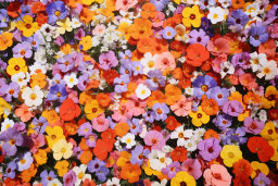 Vibrant Tapestry of Mixed Flowers