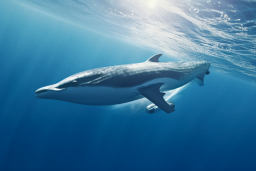 un dauphin nageant dans l'eau