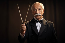 Orchestra Conductor with Baton