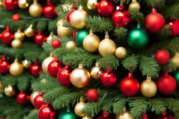 Festive Christmas Tree Ornaments