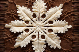 Intricate Macramé Snowflake Design