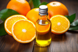 Orange Essential Oil with Fresh Oranges