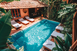 Tropical Poolside Retreat