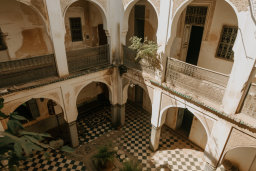 Courtyard of Traditional Moroccan Architecture