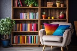 Cozy Reading Nook with Colorful Decor