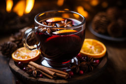 Mulled Wine in a Festive Setting