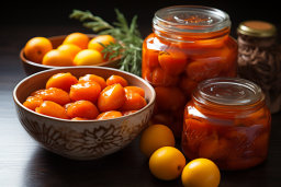 Preserved Kumquats in Jars