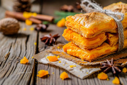 Stacked Pumpkin Puff Pastries