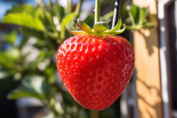 Close-up of a Ripe Strawberry