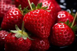 Fresh Juicy Strawberries Close-Up